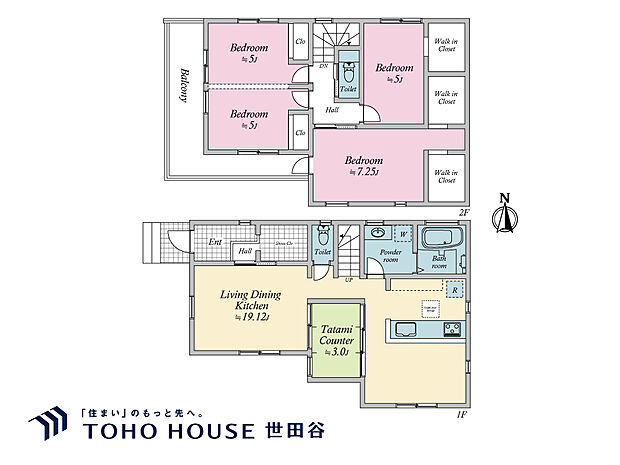建物プラン例(1号地)建物価格2026万円、建物面積103.09平米