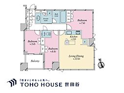 シティタワーズ豊洲ザ・シンボル 3LDKの間取図画像