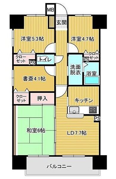 間取りを拡大表示