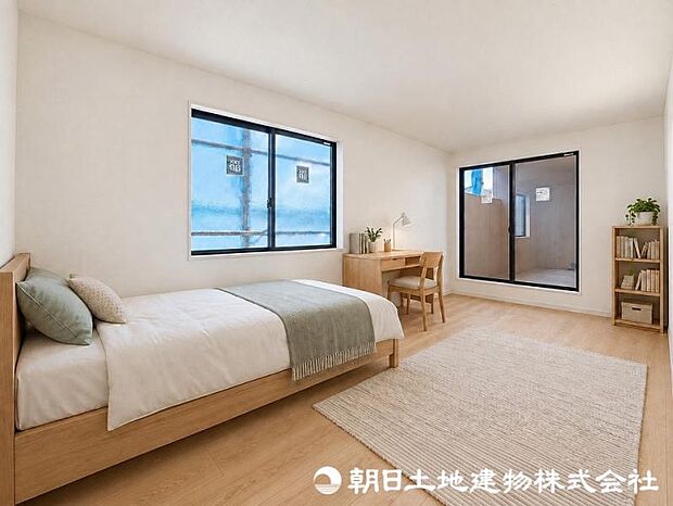 各お部屋に収納スペースがあるので、お部屋の中をスッキリ片付けられますね! ※本画像はCGで作成しており、実際の現地には家具は置かれておりません。また、価格に家具は含まれておりません。