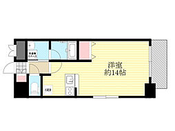 セレッソコート新大阪 ワンルームの間取図画像