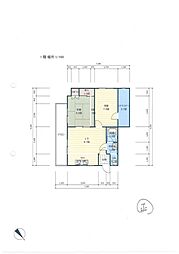 今井マンション 2LDKの間取図画像