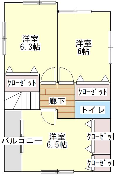 ２F間取り(建築確認図面)