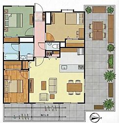 ミックスガーデンウィズ柏の葉 3LDKの間取図画像