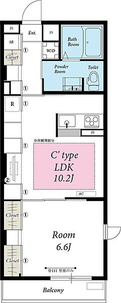 同じ建物の物件間取り写真 - ID:212041928187