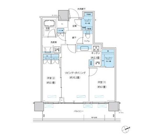 同じ建物の物件間取り写真 - ID:212045503586