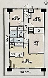 間取図画像 3LDK