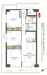 ソレイユ鷹の台D棟(京成大和田駅)