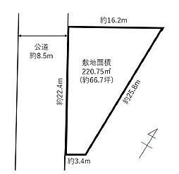 土地 船橋市八木が谷3丁目(二和向台駅)の土地画像