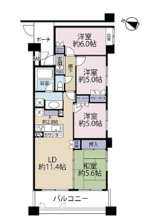 間取りを拡大表示