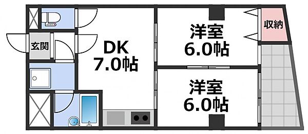 同じ建物の物件間取り写真 - ID:227080451035