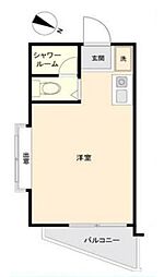シャンブルIS ワンルームの間取図画像