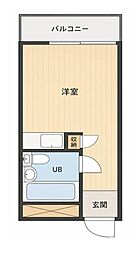 TOP新宿第2 ワンルームの間取図画像