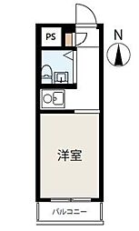 ライオンズマンションときわ台第2 1Kの間取図画像