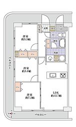 三郷アーバンハイツ 3LDKの間取図画像