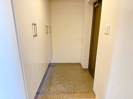 シューズボックスも充実の玄関。段差が少なく出入りスムーズ◎
