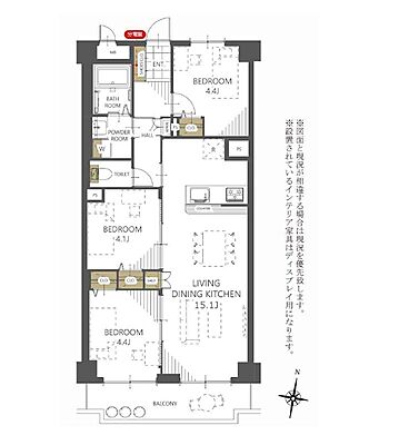 間取り ラポール錦町 10階/-