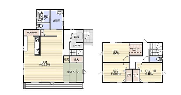 間仕切りパーテーション「でき杉くん」で、生活スタイルに合わせた空間を生み出せる間取りとなっています◎