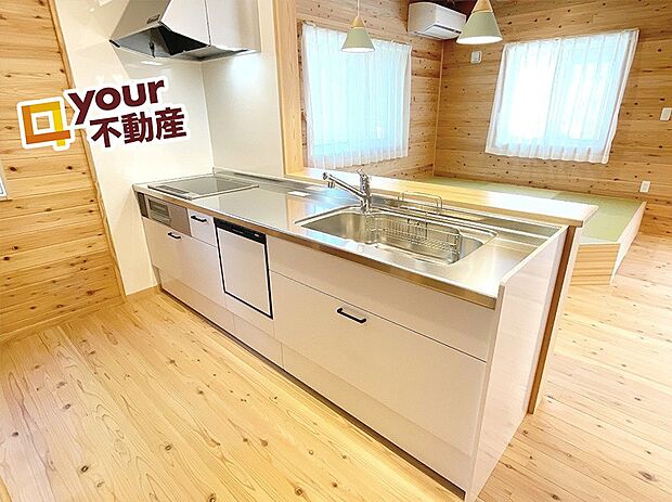 安全、安心の対面キッチン♪家族の笑顔を見ながら作業が可能◎