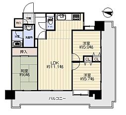 ライオンズマンション原町第2 3LDKの間取図画像