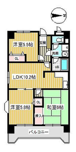 同じ建物の物件間取り写真 - ID:213103190021