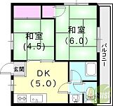 尼崎市南武庫之荘3丁目 2階建 築47年のイメージ