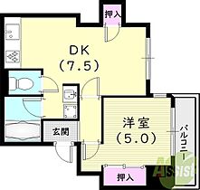 シャトー北野 203 ｜ 兵庫県西宮市城ケ堀町（賃貸マンション1LDK・2階・36.00㎡） その2