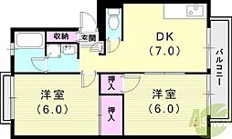 コートビレジ1 2階/-