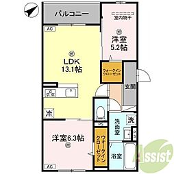 シーグレース浜甲子園 2階