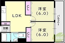 東甲子園ハイツ 4階/-