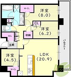 ジオタワー宝塚グランレジス The North 32階/-
