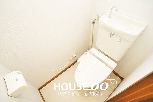 ■清潔感のある温水洗浄付き便座のトイレです！