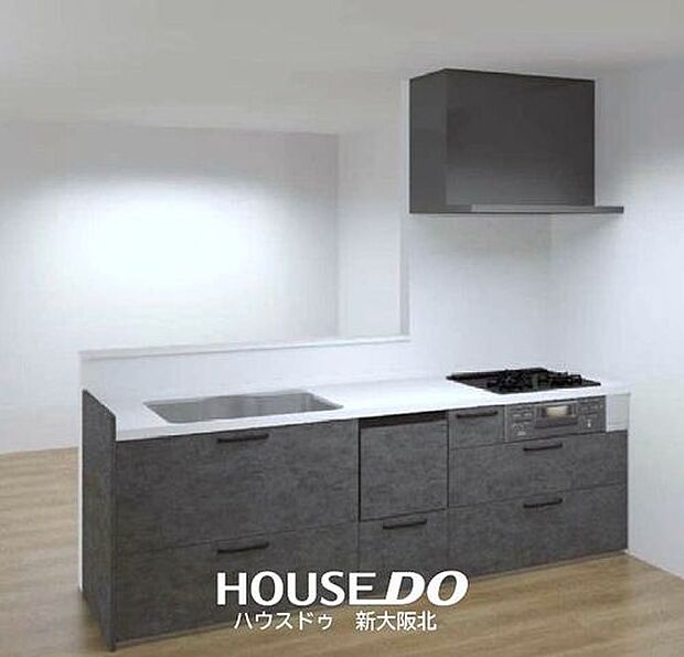 ■イメージ図です!■食洗器付き対面式カウンターキッチンです!■お手入れがかんたんで耐久性の優れた結晶化ガラス仕様のコンロを採用しています◎