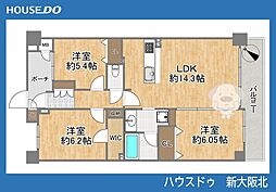 コスモ・シティガーデンズ 3LDKの間取図画像