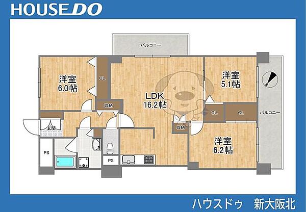 間取りを拡大表示