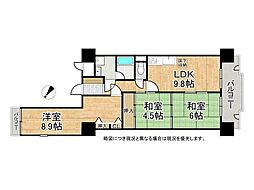ライオンズマンション京都・淀Ｂ棟　中古マンション 3LDKの間取り