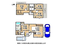 宇治市木幡平尾 中古一戸建て 4LDKの間取り