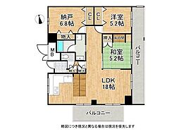 進和山科ハイライフ　中古マンション 2SLDKの間取り