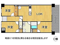 ルミエール桂川 3LDKの間取図画像