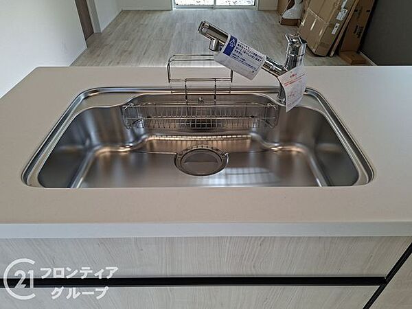 ワイドシンクなので家族が増えても洗い物楽々です