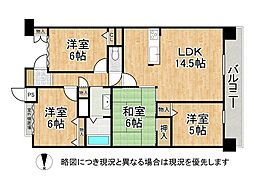 パデシオン宇治小倉 4LDKの間取図画像