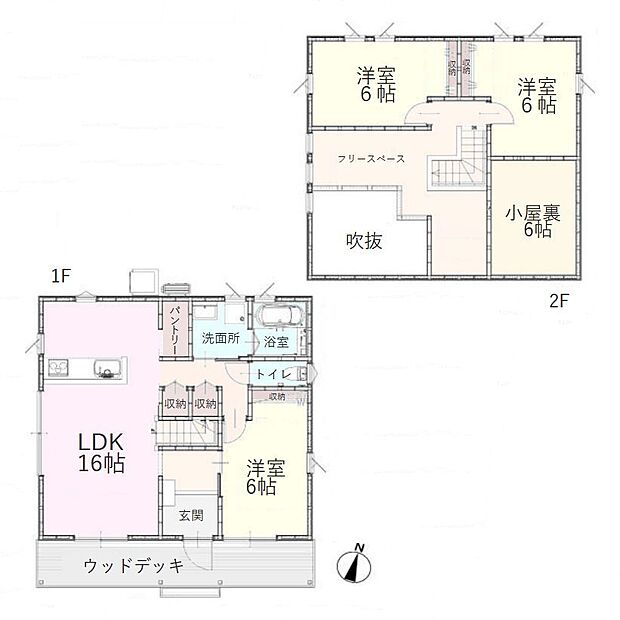 建物面積:101.05平米、全居室2面採光の3LDK+ロフト