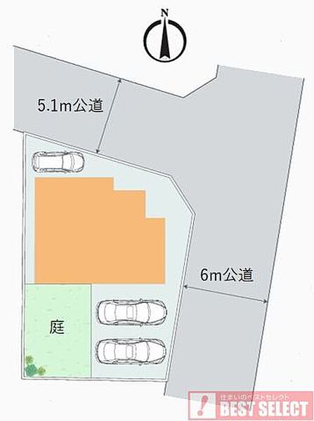 カースペース3台分（車種による）