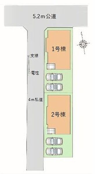 カースペース2台分（車種による）