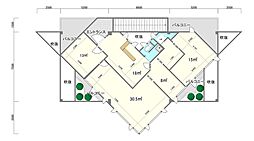 トレンドビルの間取図画像