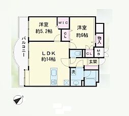 間取図画像 2LDK