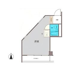 ブランシュメゾン池袋 ワンルームの間取図画像