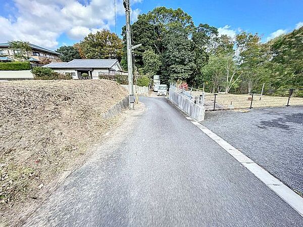 南東側前面道路です。
