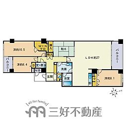 コアマンションマリナヒルズ室見 4LDKの間取図画像