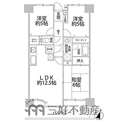 ロワールマンション和白5 3LDKの間取図画像